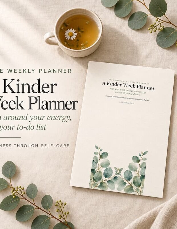 A Kinder Week Planner – Free Printable