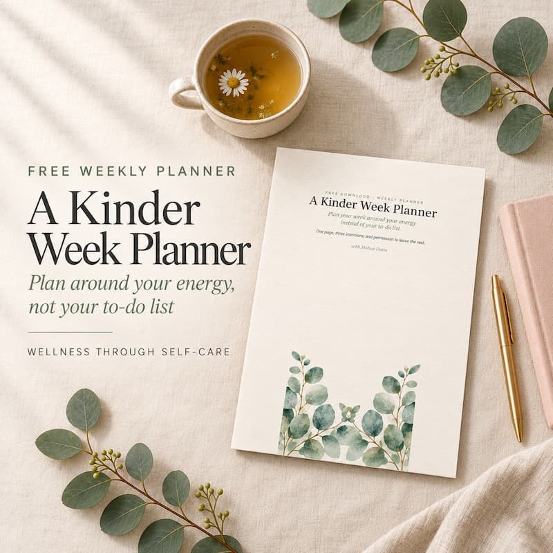 A Kinder Week Planner – Free Printable