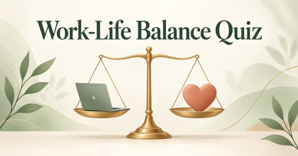 Work-life balance quiz self-assessment tool