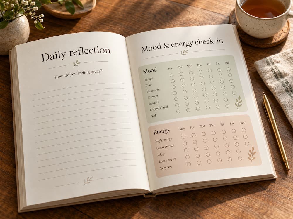 Premium self-care reflection guide